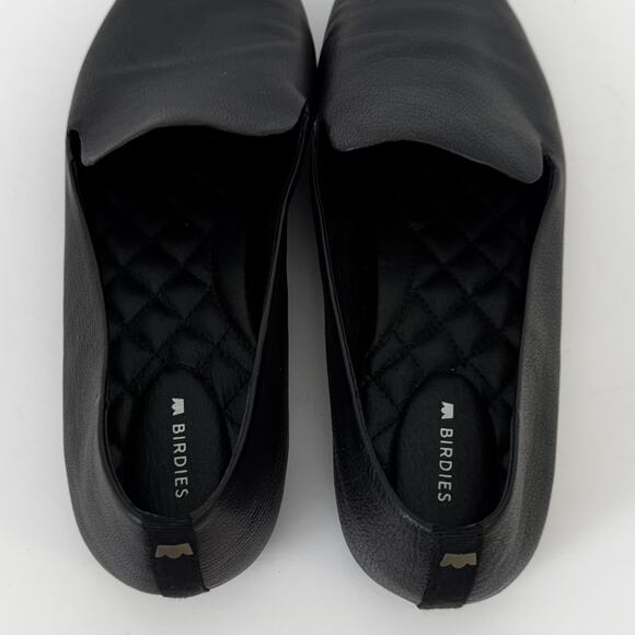Birdies The Starling Leather Slip-On Loafers Flats Shoes Black 10 Padded Insole - Picture 8 of 13